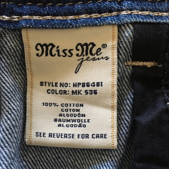 Miss Me High Rise Jean Skirt Southwestern Embroidered Aztec Cotton Denim Size 28 - Picture 12 of 15